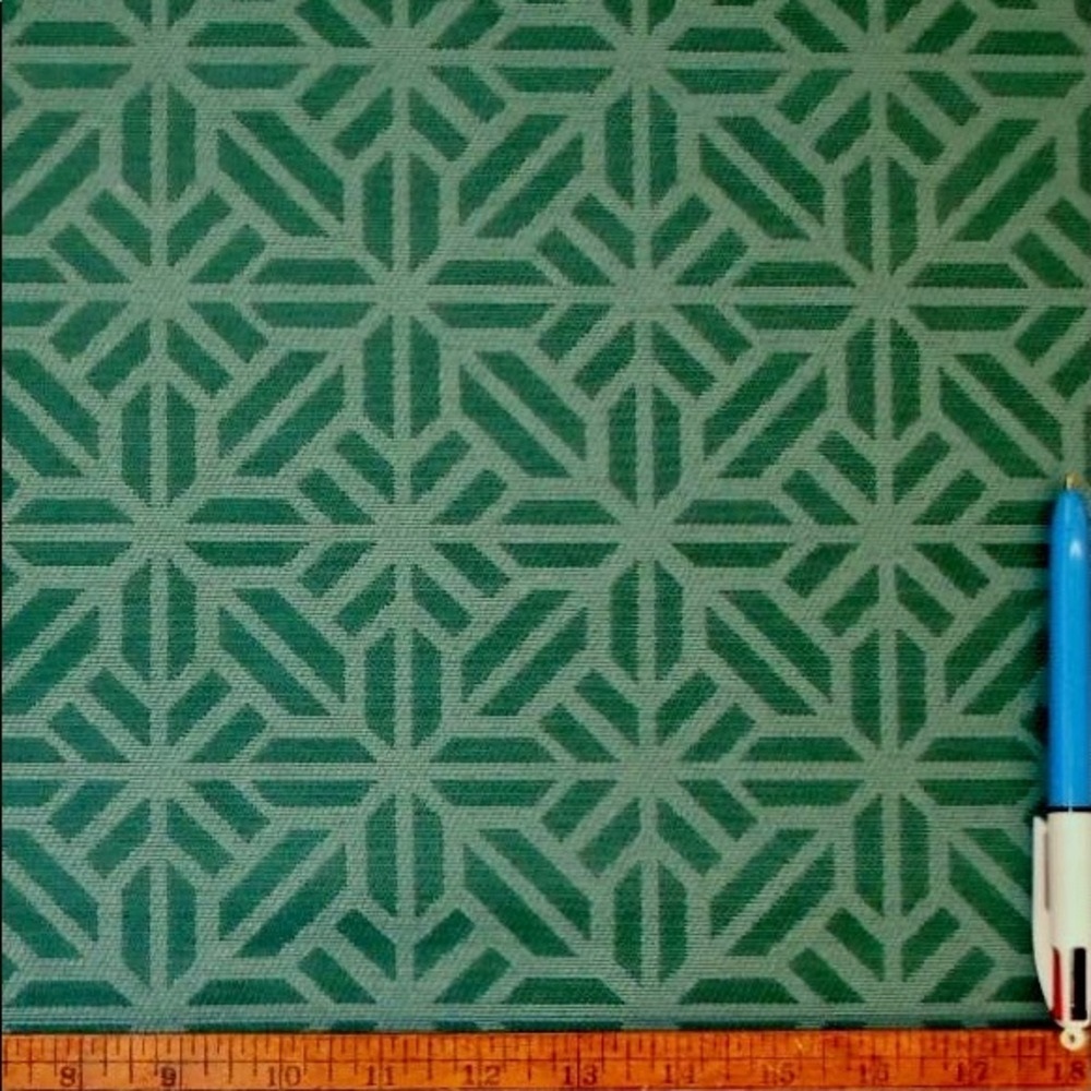 4.75 Yards Outdoor Lattice in Meridian Turquoise Fabric